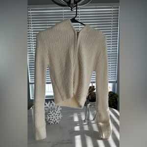 Fashion Nova Cream Cowl Neck Sweater
